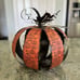 Beautiful Metal Pumpkin. Trick or Treat Halloween Decorations 12”