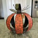 Beautiful Metal Pumpkin. Trick or Treat Halloween Decorations 12”