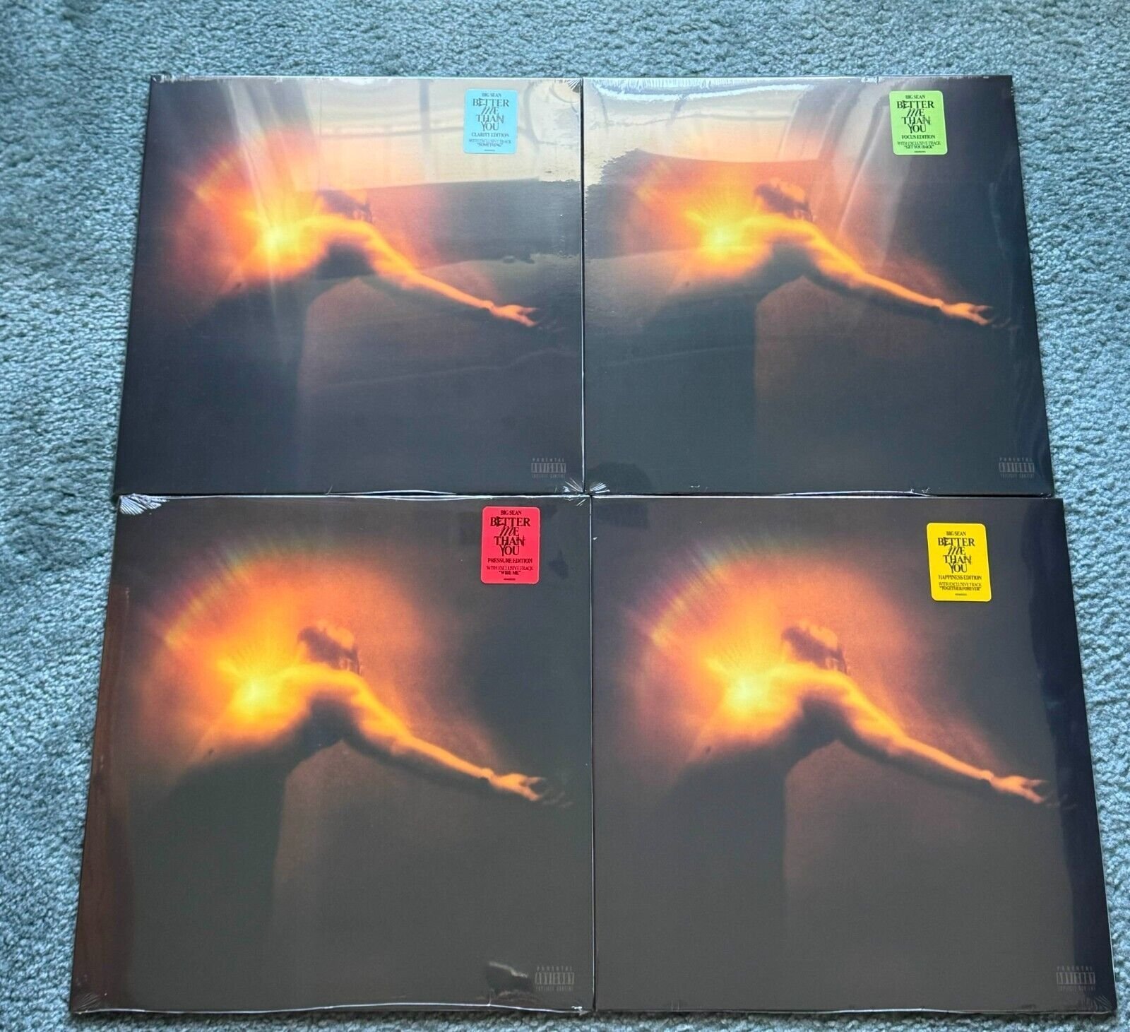 BIG SEAN BETTER ME THAN YOU ALL 4 LIMITED EDiTION LPs Vinyls Sealed In Hand