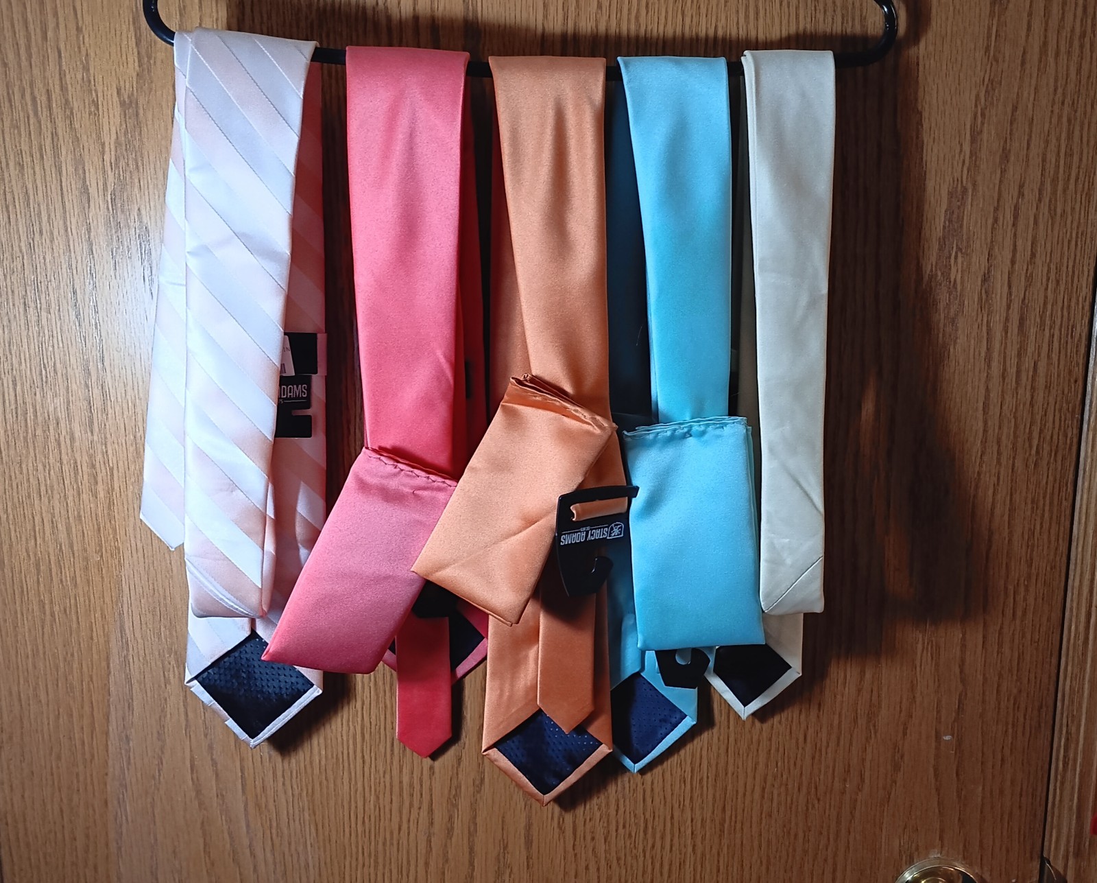 Pastel and Matching Pocket Square and Tie Bundle