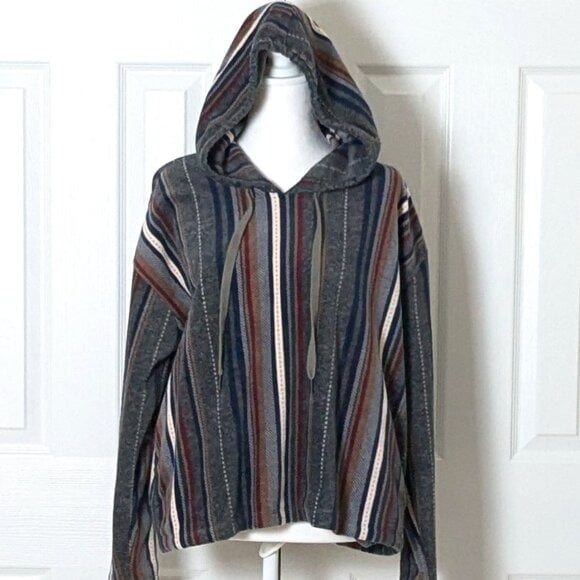 O'NEILL Women's Pullover Hoodie Size M Multicolor Stripes NWOT