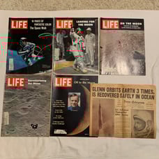 Lot of Moon Landing Life Magazines