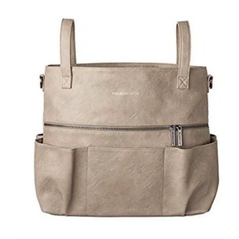 The Honest Company leather Carryall Satchel diaper bag