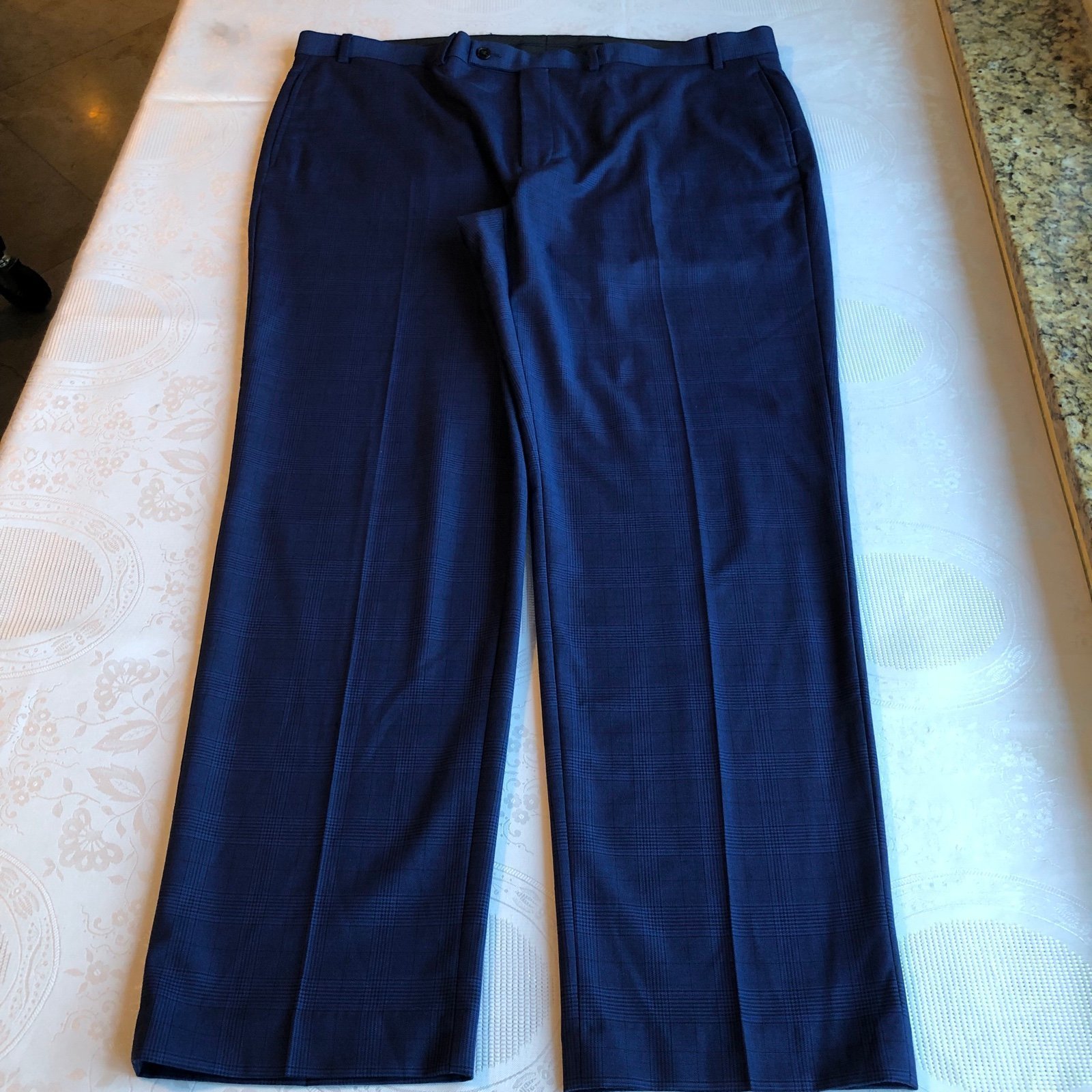 Lauren Ralph Lauren Black Label Blue/Black Plaid Dress Pants Men’s Size 42W/32L