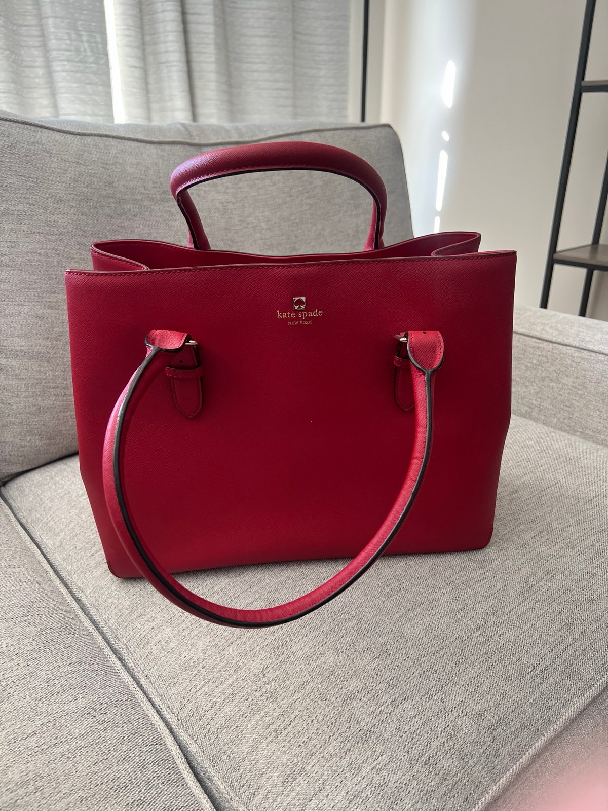 Large Red Kate Spade Tote Bag