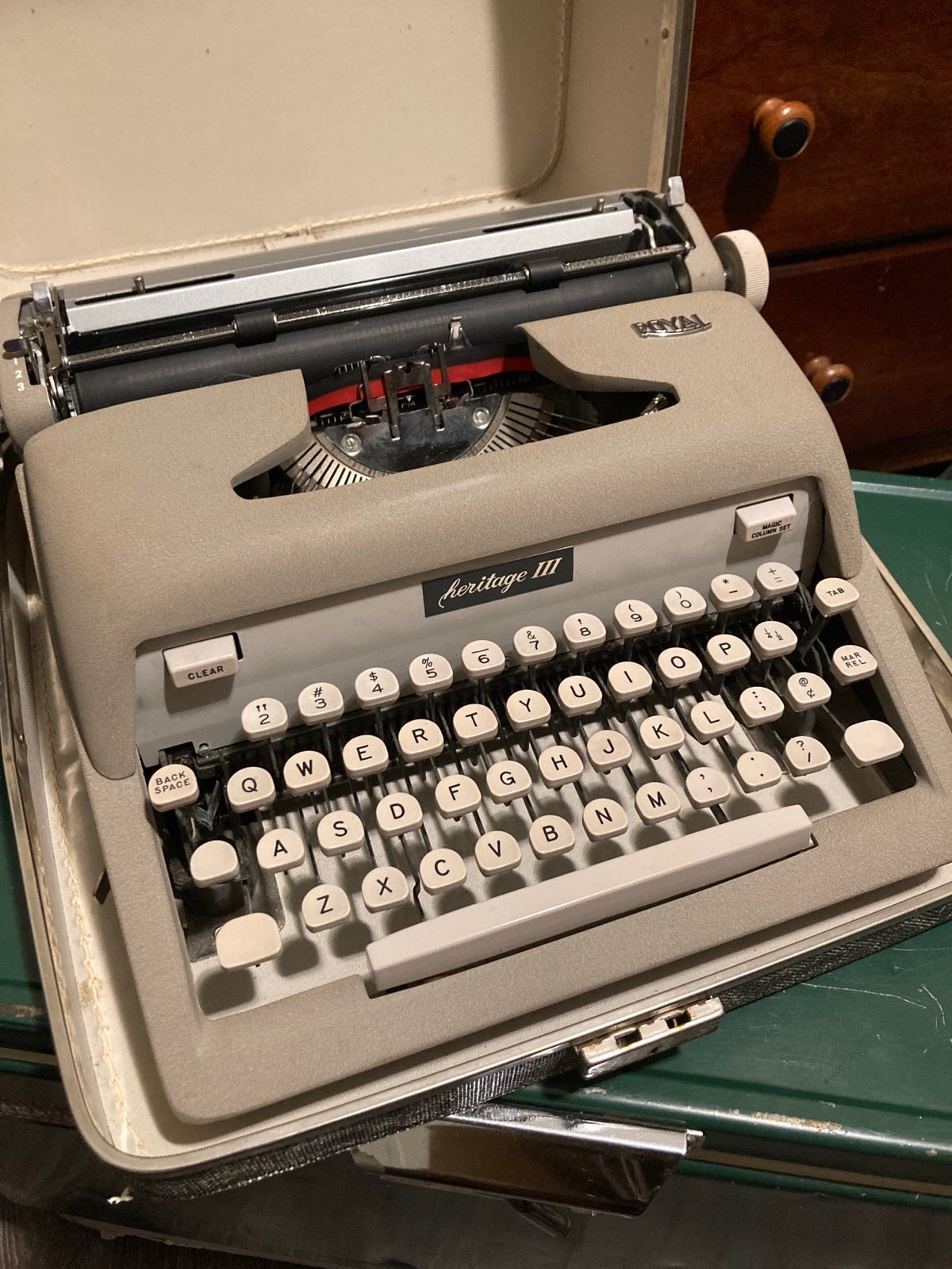 Royal Heritage III Typewriter with Case