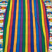 Vintage Disney Bright Striped Fitted TWIN Sheet & Curtain Mickey Mouse 13 deep