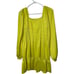 Lisa Says Gah Agatha Smocked Mini Dress Size S Urban Outfitters UO Vibrant