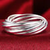 Sterling Silver Bangle Bracelet Set With Matching Ring
