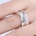 Sterling Silver Bangle Bracelet Set With Matching Ring