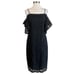 Laundry by Shelli Segal Women's Cocktail Dress Size 6 Black Lace Cut Out Sheath