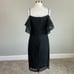Laundry by Shelli Segal Women's Cocktail Dress Size 6 Black Lace Cut Out Sheath