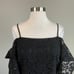 Laundry by Shelli Segal Women's Cocktail Dress Size 6 Black Lace Cut Out Sheath