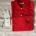 Short Sleeve Polo Shirt Red Cotton (WZ)