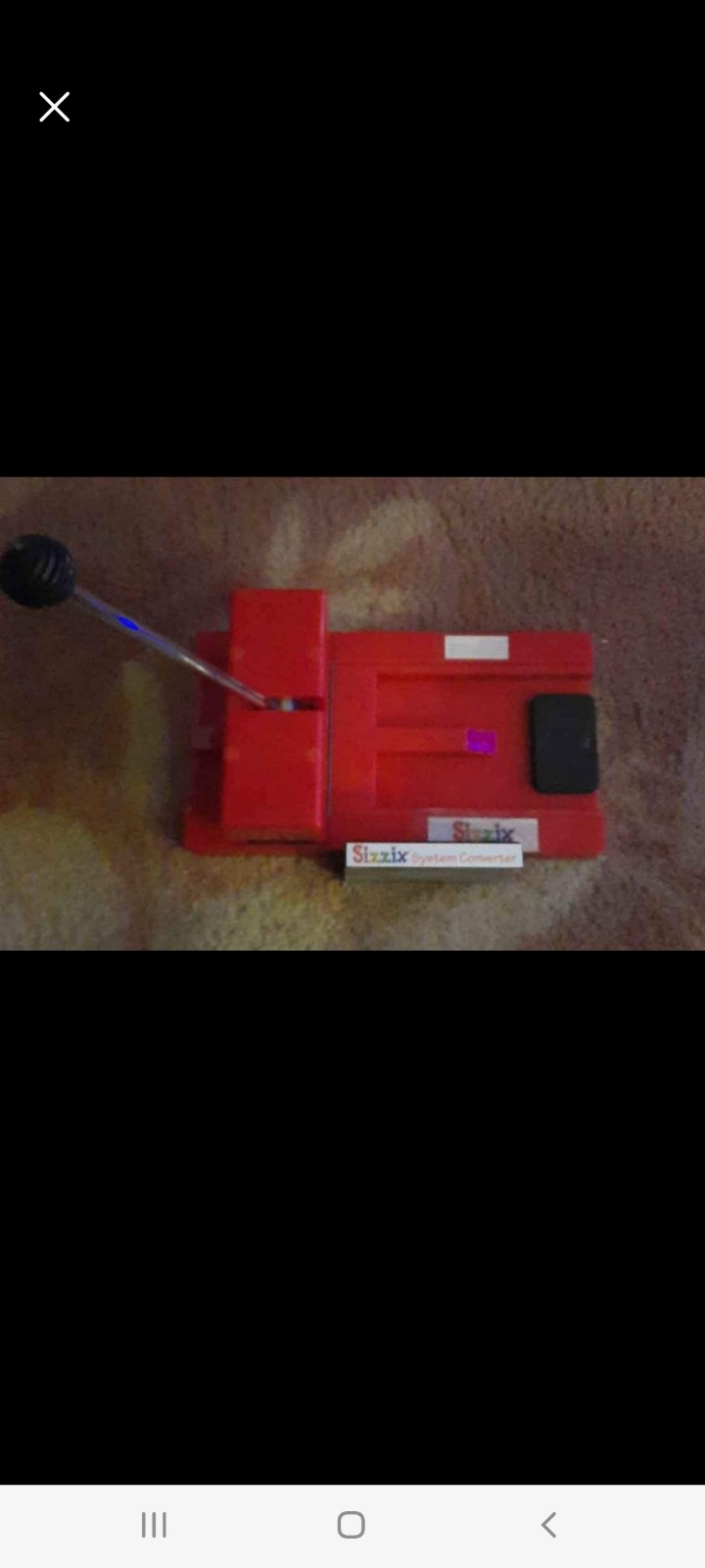 Sizzix original red press cutter w converter
