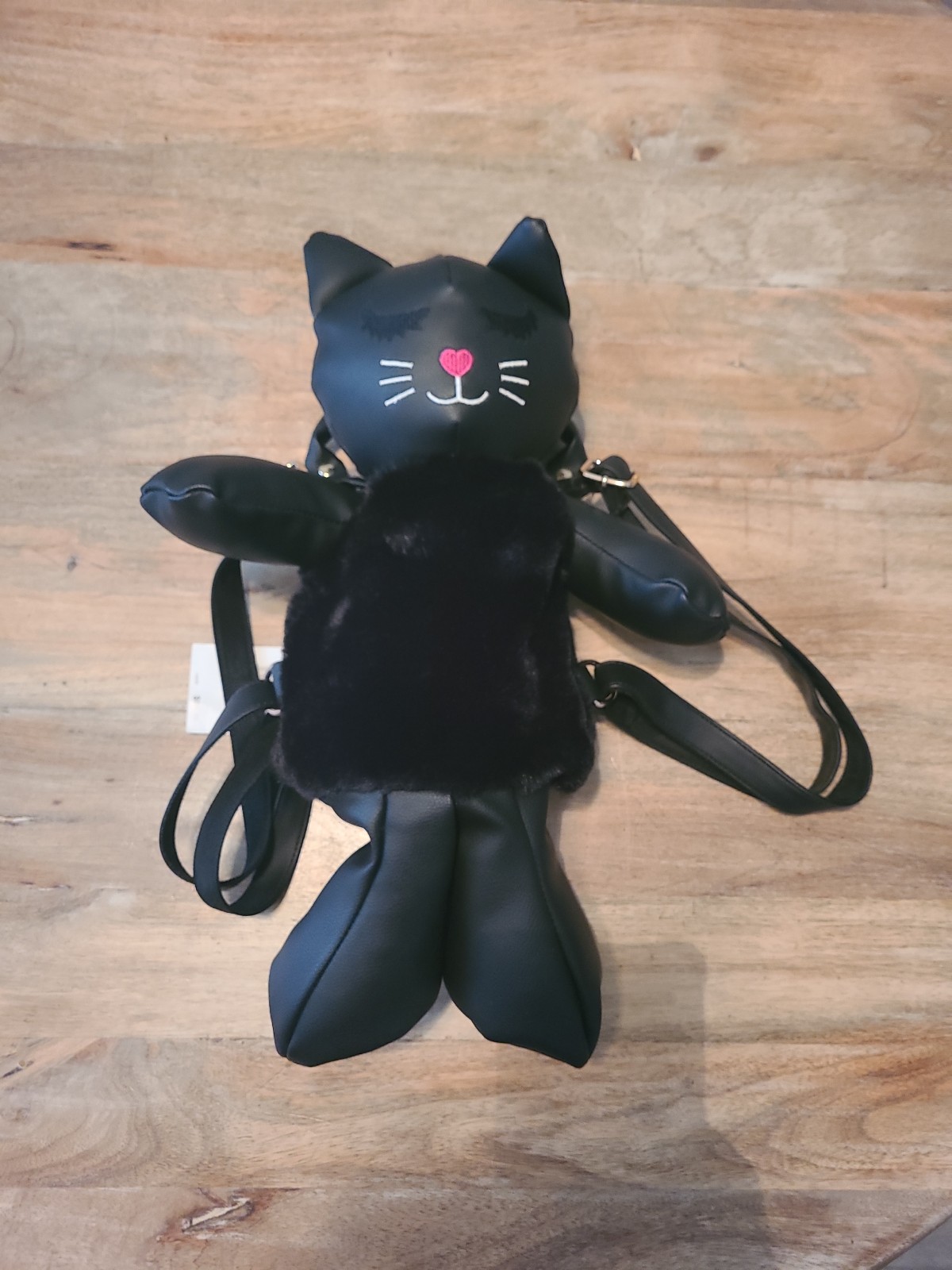 Betsey johnson clearance black cat backpack