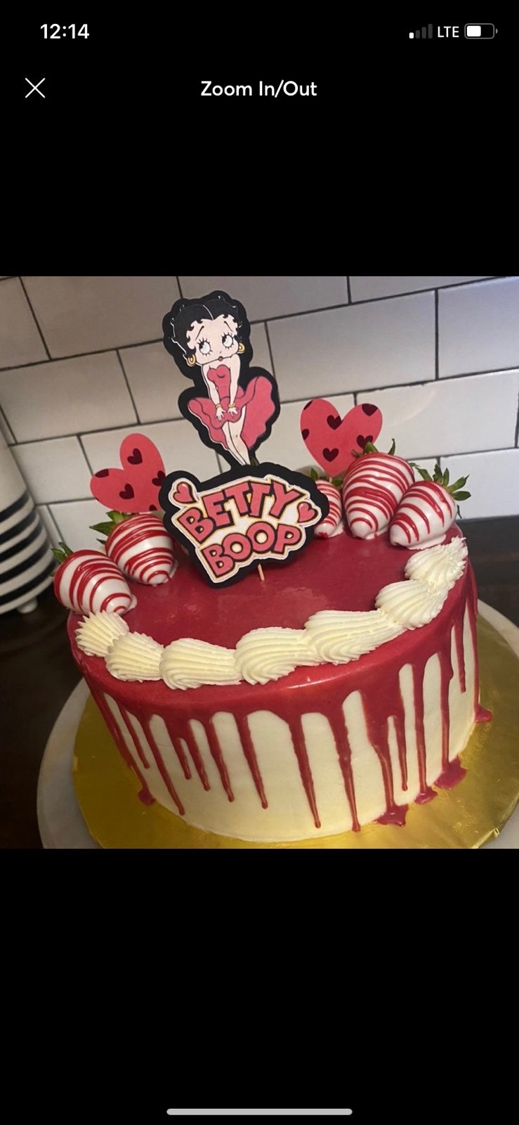 Betty boop cake toppers custom order hppylvflwr