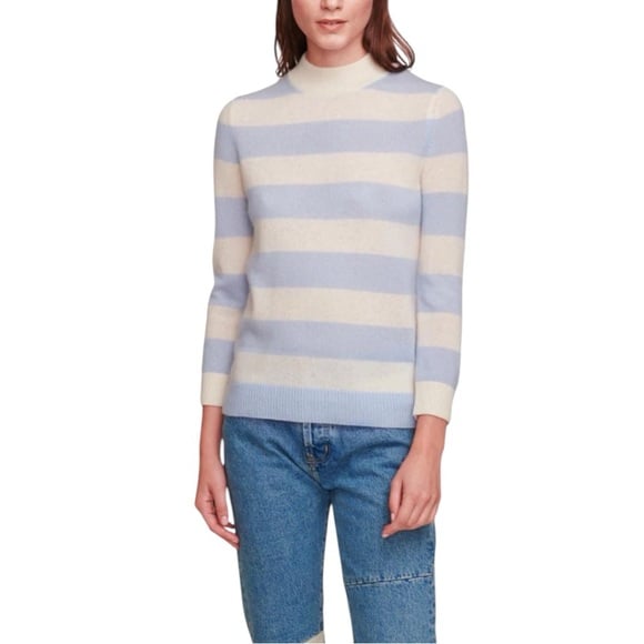 White + Warren Mariner Mockneck Sweater