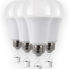 Rechargeable LED Light Bulbs with Battery Backup, Emergency LED Bulb, Pack of 4,