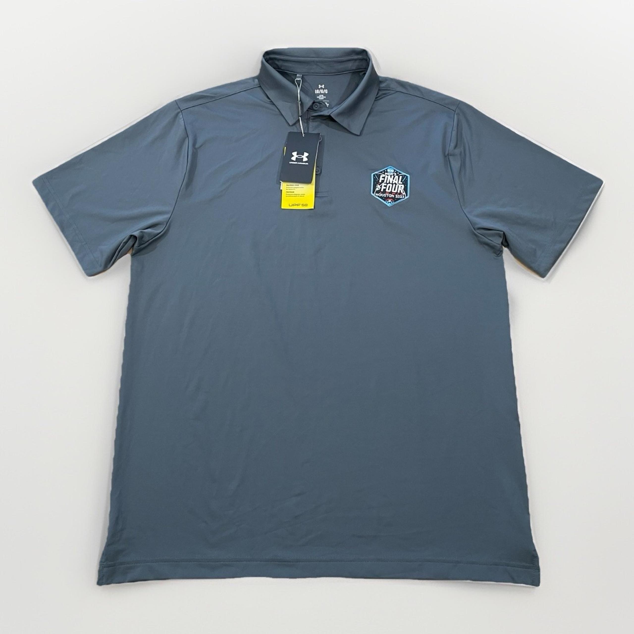 Houston Final Four Under Armour Gray  Men's Polo Shirt L