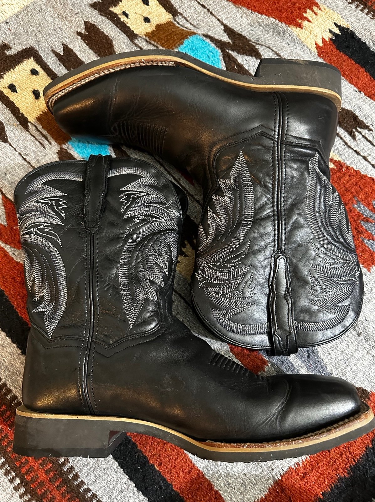 men’s black cowboy boots dan post boots