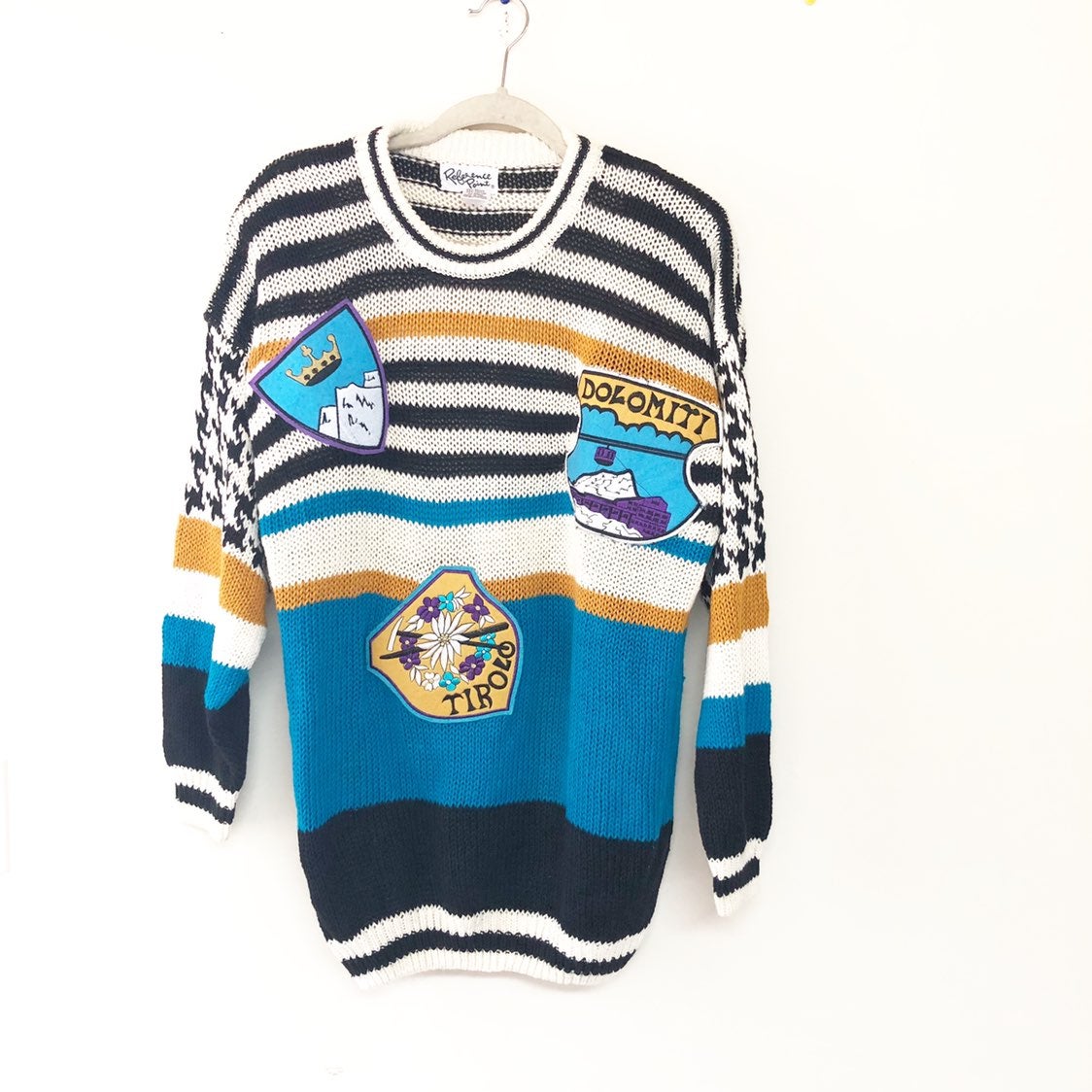 Vintage Oversized Crewneck Sweater with