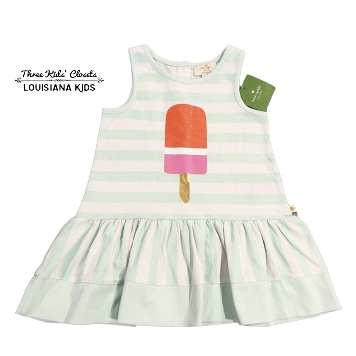 NEW Kate Spade Sz 2 Striped Popsicle Dress
