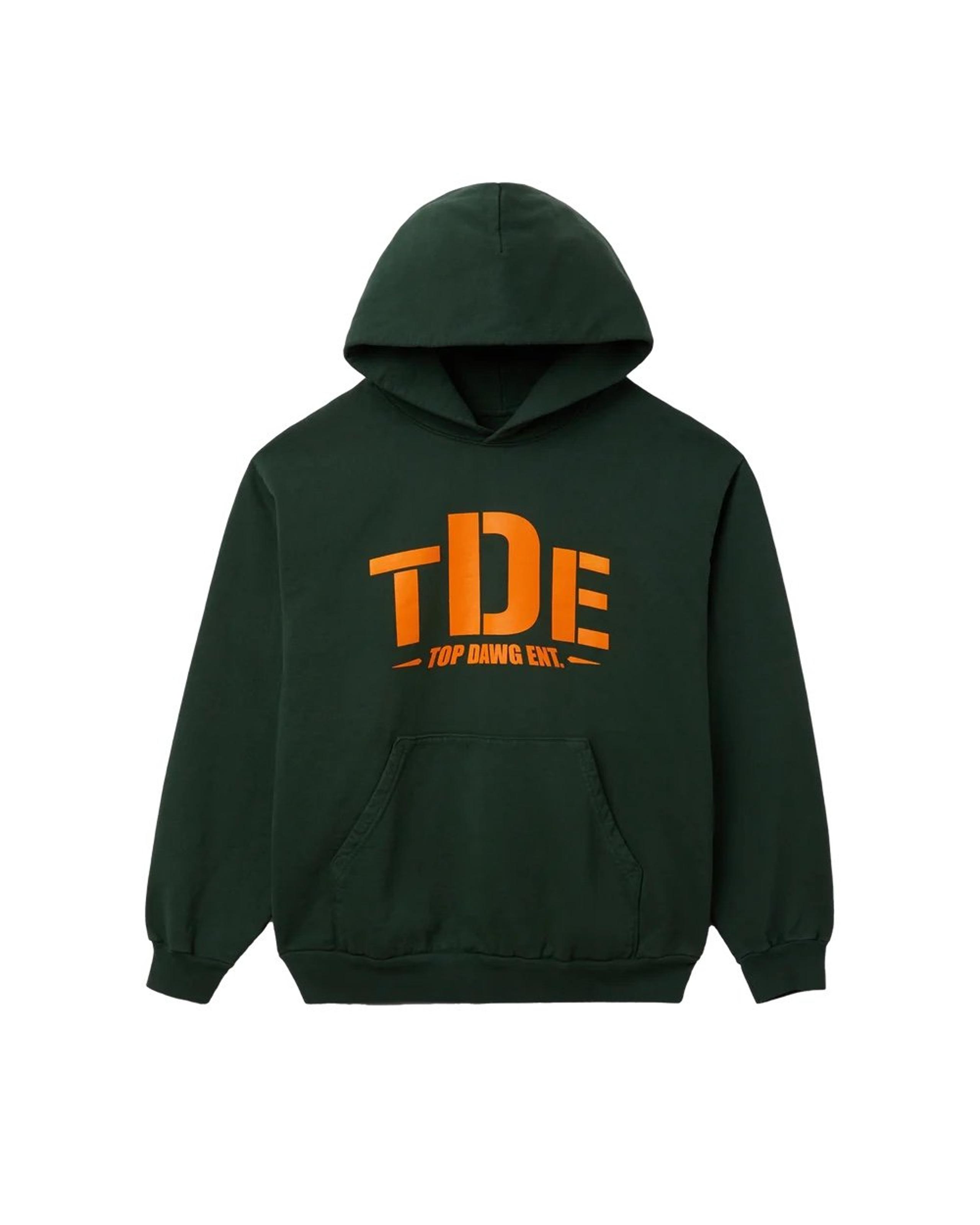 Mens size medium Kendrick Lamar TDE Hoodie green tee merch tour sweatshirt champ
