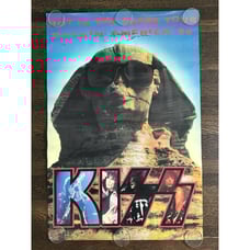 SIGNED: KISS PROMOTIONAL POSTER - HOT IN THE SHADE - DOUBLE SIDED 1989-90