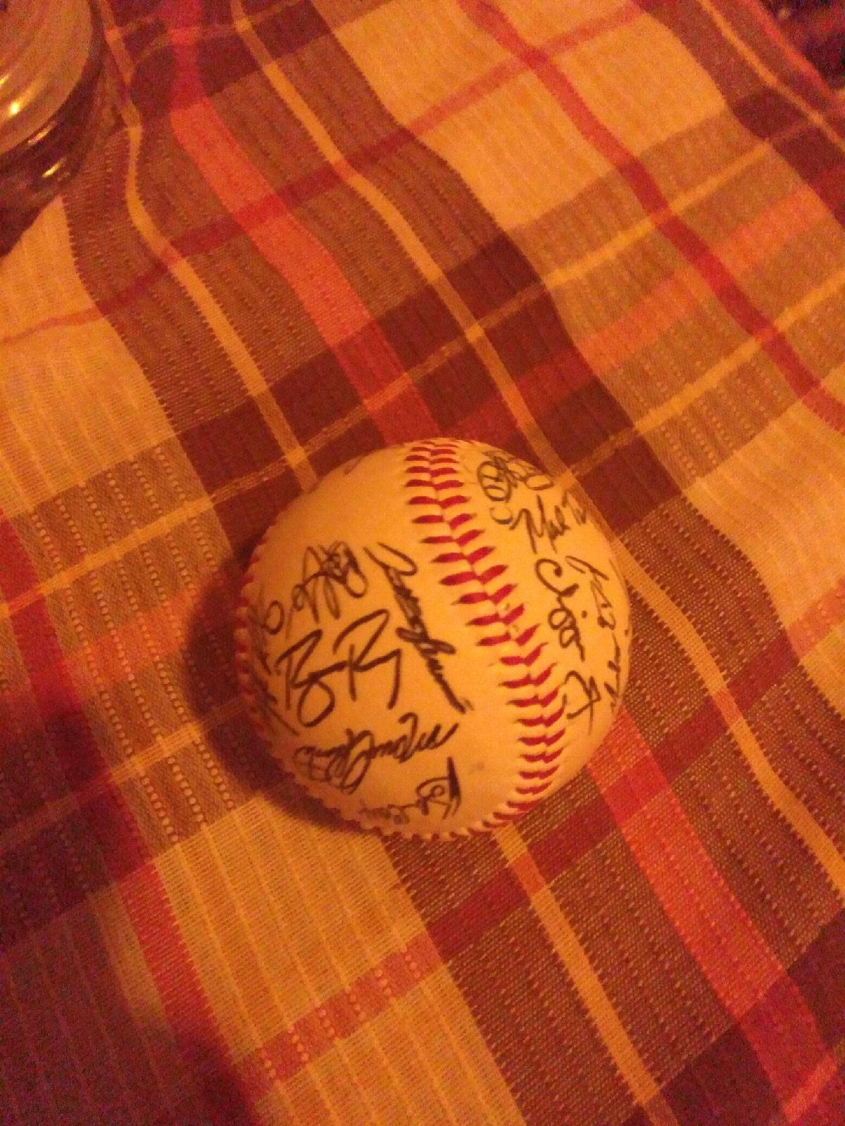 Atlanta braves autographed baseball sign