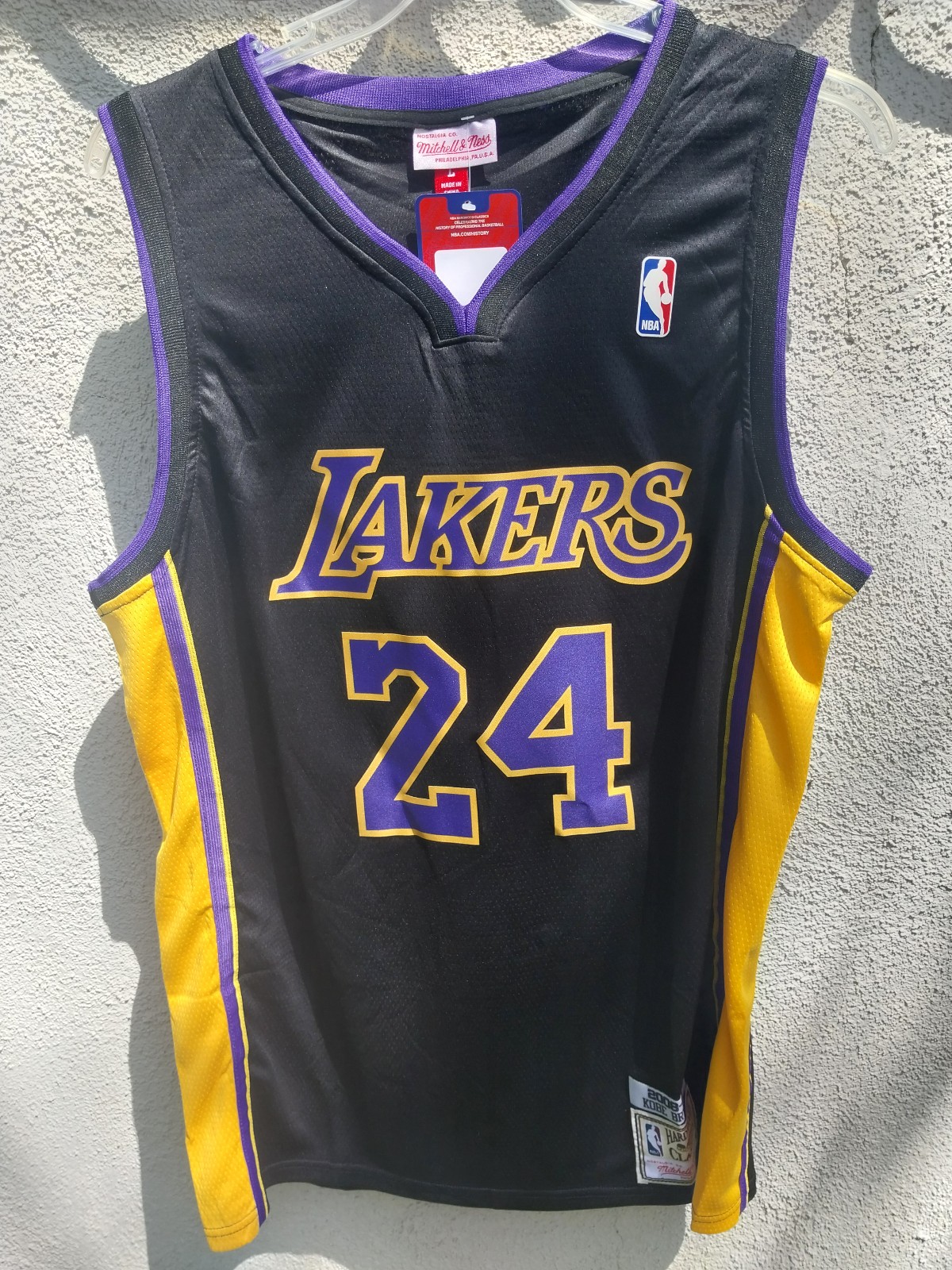 Los Angeles Lakers #24 Kobe Bryant Mitchell & Ness NBA Jersey. Season 2008-09 L