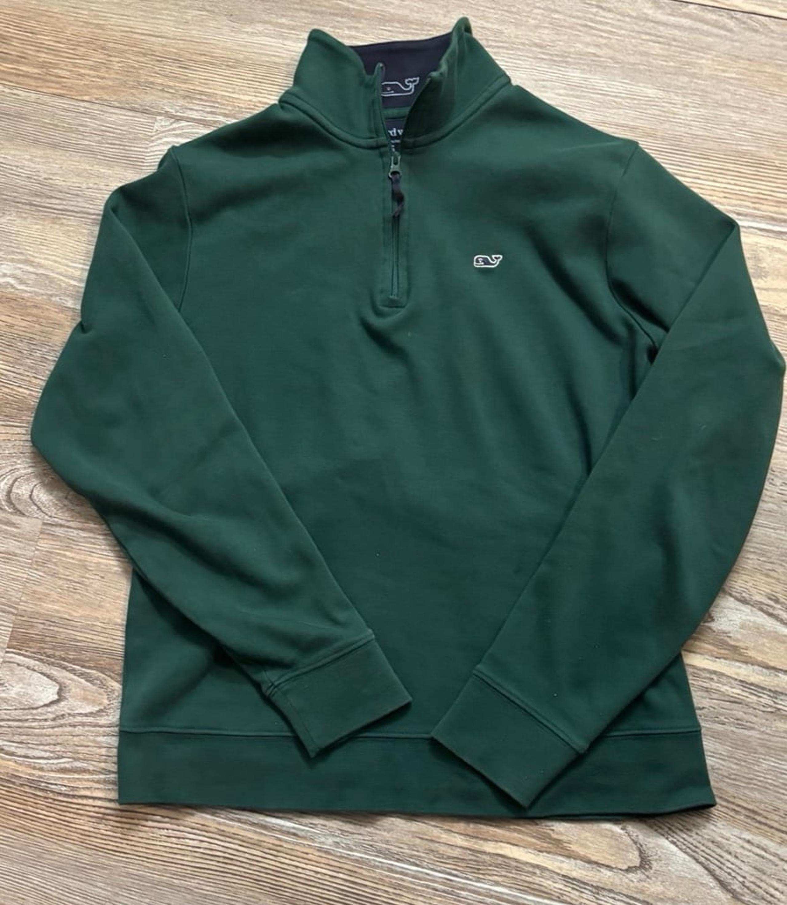 Vineyard Vines 3/4 zip classic green pullover size  XS