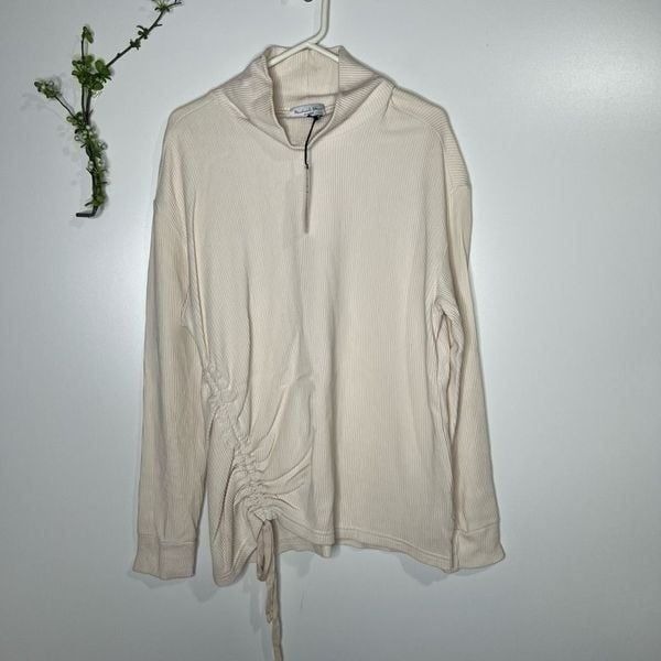 Michael Stars Donna Tunic Chalk Ivory Cream Ottoman Knit NWT!