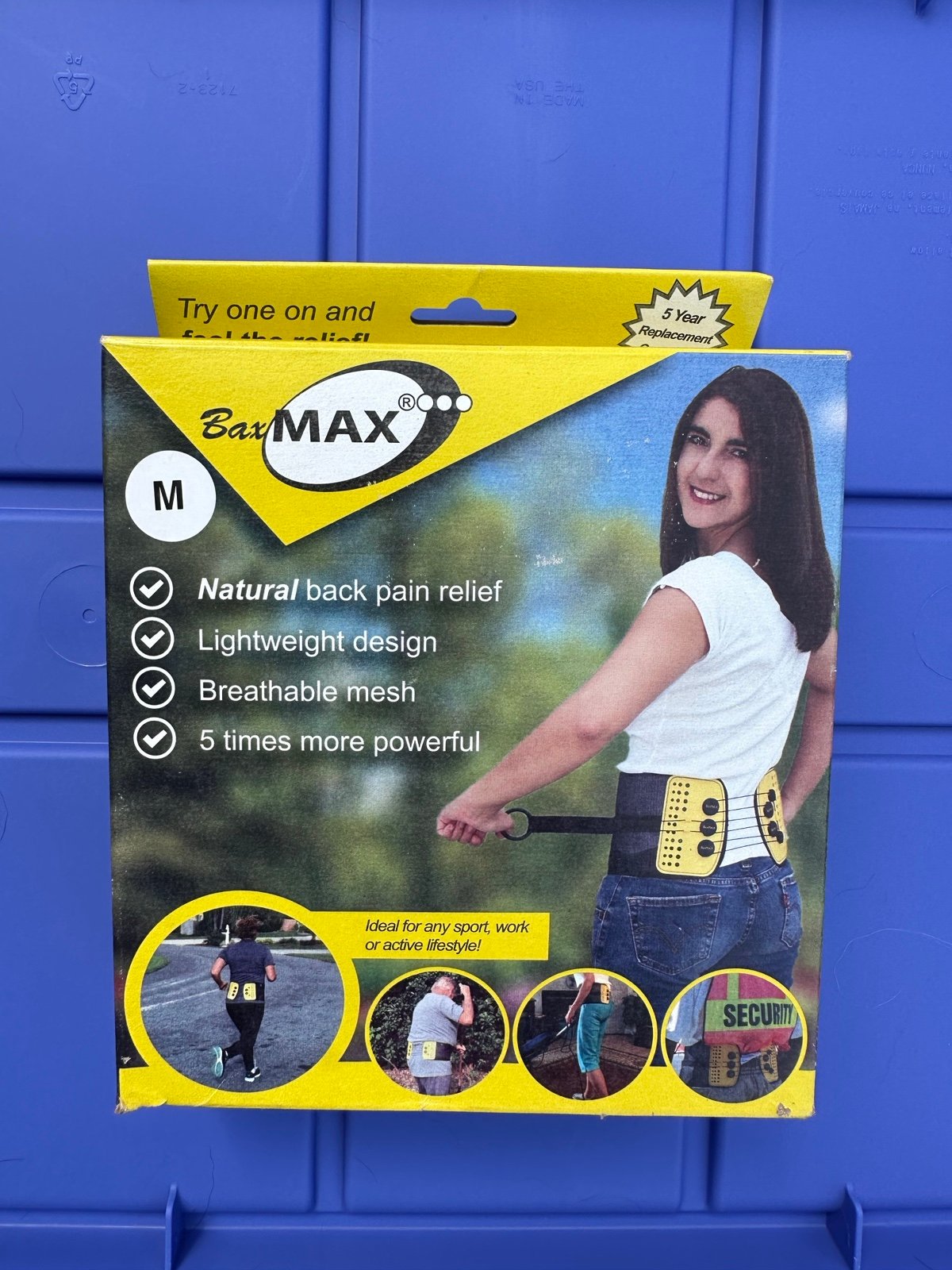 BaxMAX Lumbar Support Belt with Compound Pulley System - Made of Lightweight &