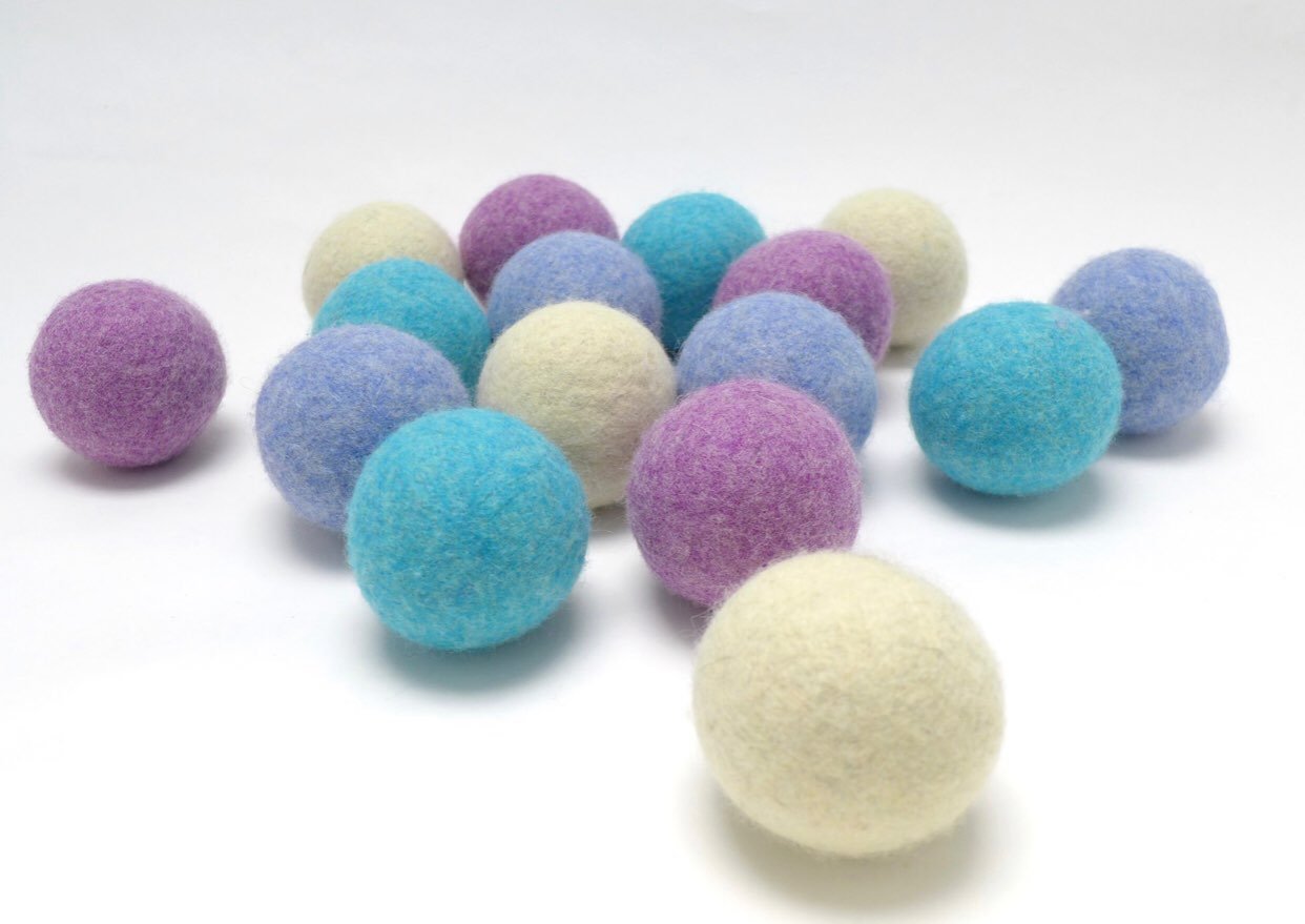 9 organic wool dryer balls
