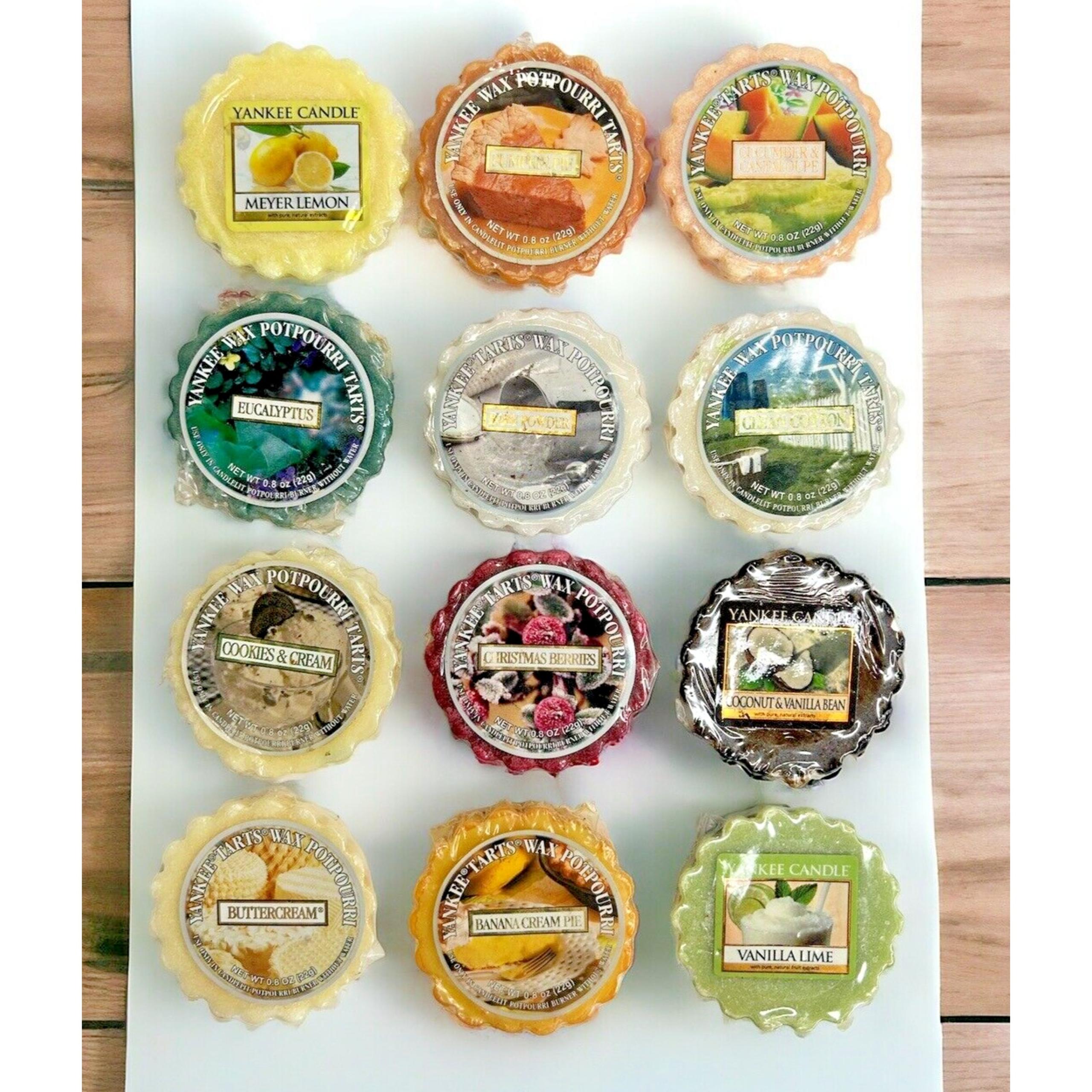 Lot Of 12 Mixed Yankee Candle Wax Potpourri Tarts Some Retired Scents #1