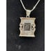 Vintage SS Native American Pendant Inlayed with Spiny Oyster and Opal
