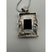 Vintage SS Native American Pendant Inlayed with Spiny Oyster and Opal
