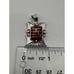 Vintage SS Native American Pendant Inlayed with Spiny Oyster and Opal