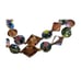 Vintage Tawny Aurora Borealis Necklace and Clip on Earrings