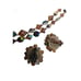 Vintage Tawny Aurora Borealis Necklace and Clip on Earrings