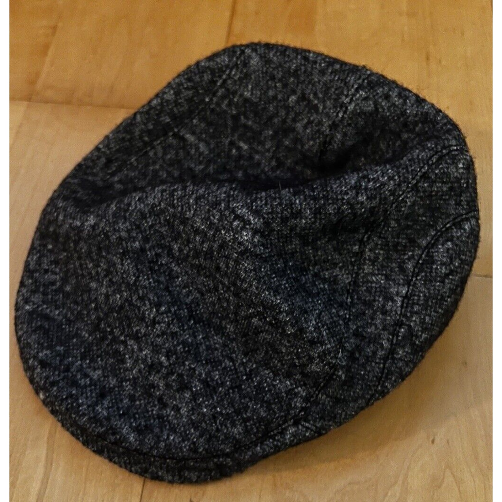 Goorin Bros Wool Blend Grey Tweed Newboy Cap Hat Small