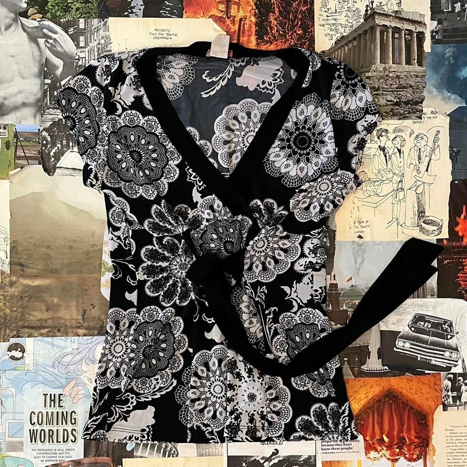 Y2k patterned top