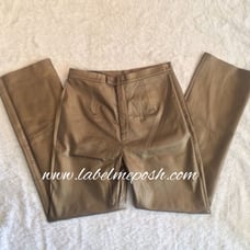 Newport News Metallic gold leather pants