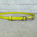 Authentic Gucci Yellow Patent Horsebit Slim Belt 282349 85/34