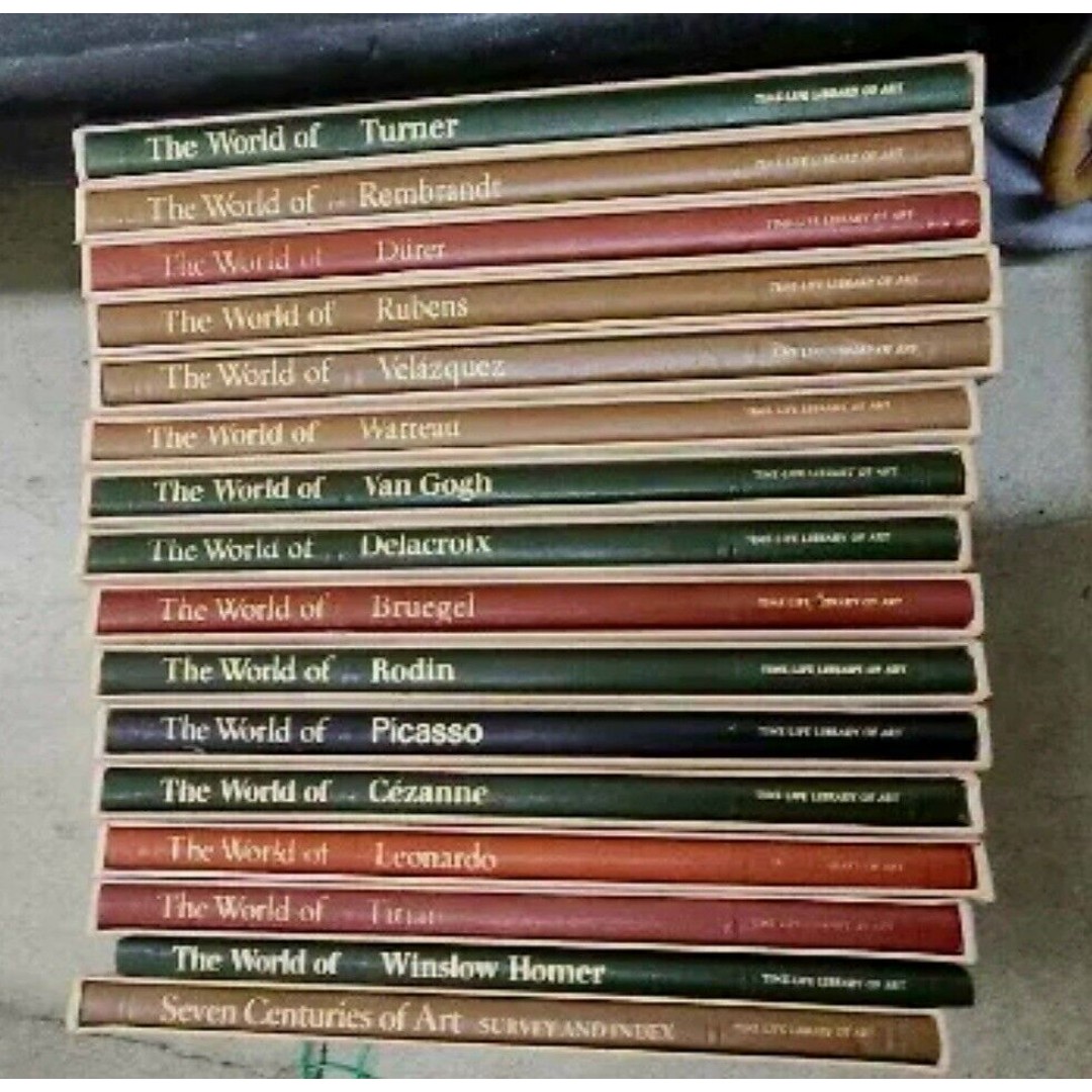 Vintage Time Life Library The World Of Art 15 Books Index Homer Missing Sleeve