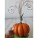 Pier 1 glitter pumpkin ornament holder tree fall Thanksgiving centerpiece rare