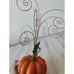 Pier 1 glitter pumpkin ornament holder tree fall Thanksgiving centerpiece rare