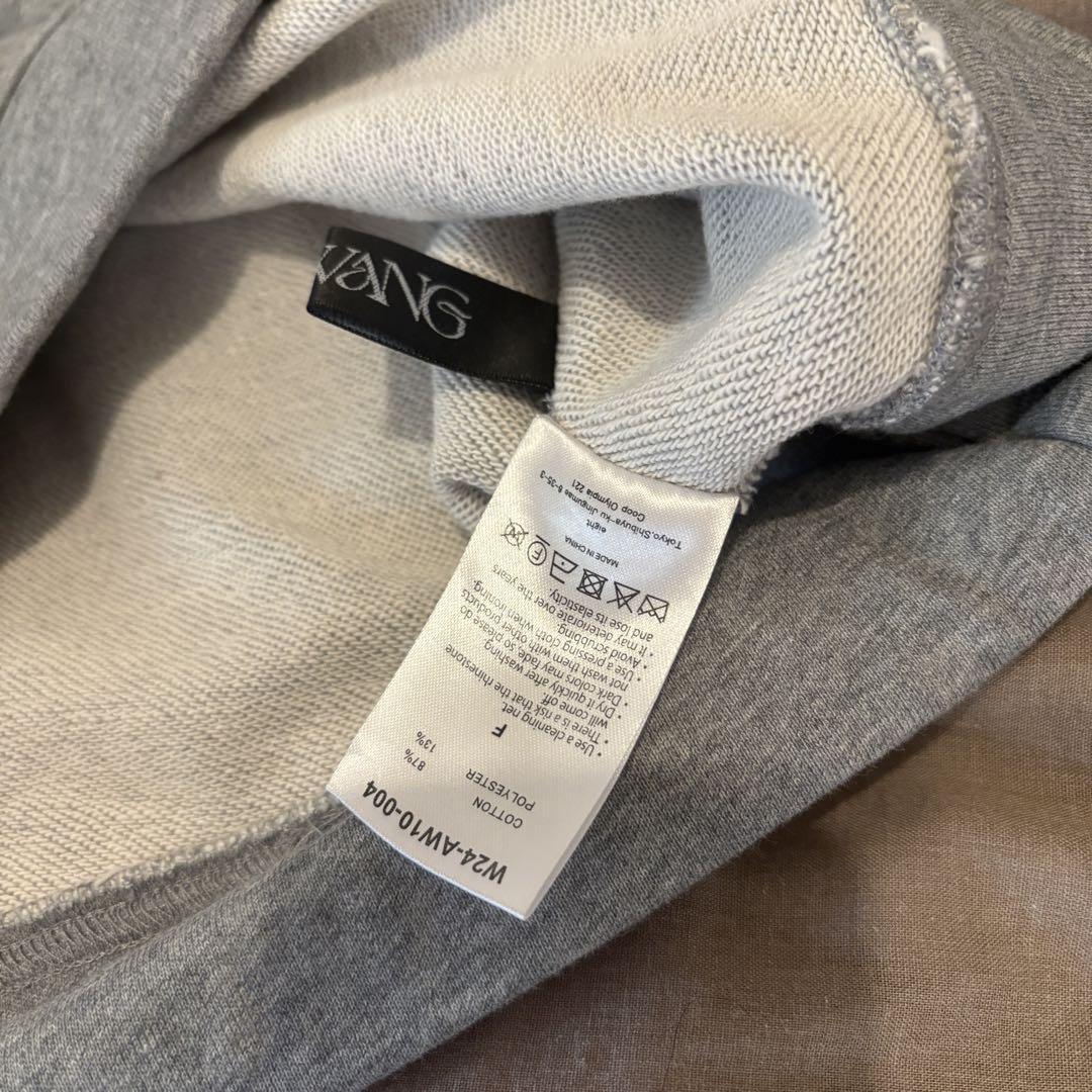 ANDWANG AND one-shoulder bijou sweat (gray)