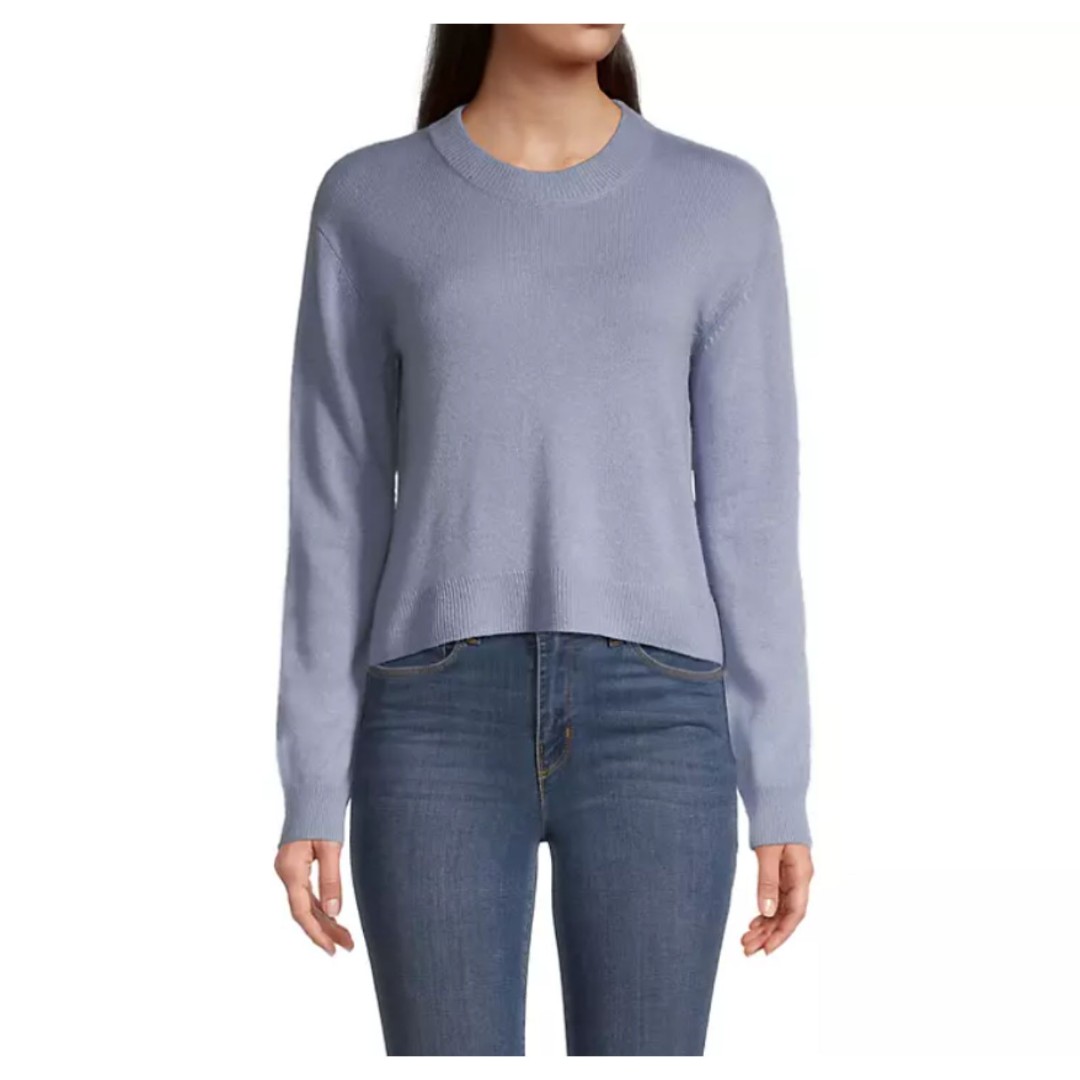 NWT 525 America Cashmere Sweater Mist Blue Size XS